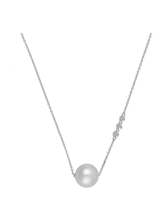 Excite-Fashion Necklace from Silver with Pearls & Zircon
