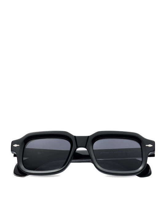 De Sunglasses Sonnenbrillen Μαύρα mit Kunststoff Gestell