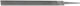 Silver Round Sharpening File with Edges Suitable for Circular Saw Blades 150 Bastard Cut