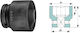 1'' Impact Socket Head 6 Sides Short 1 3/4''