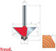 40 Winkel Cutter Hartmetall Z=2 Schaft Unterer Führungsring D 44 40-10608p