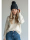 Beanie Beanie Knitted in Blue color