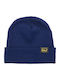 Beanie Unisex Beanie Knitted in Navy Blue color