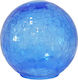 Replacement Crackle Blue Lamp Glass 15x14cm Sinialo 2010024