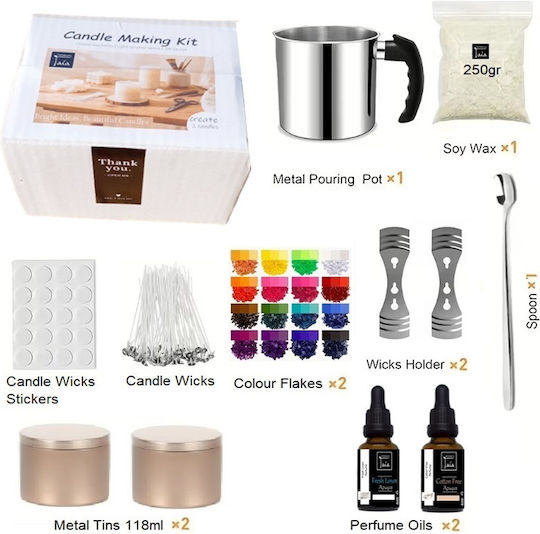 Geschenkbox Vollständiges Bastelset Kerzenherstellung Starter Kit Diy