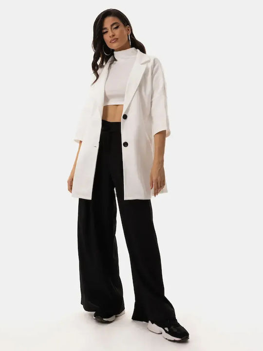 Women's Light Coat White Size 2XL
