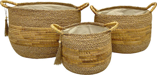 InTheBox Комплект декоративни кошници Beige 52x52x33бр 3бр
