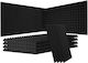 Vevor Set Materiale De Tratament Audio (4 Bucăți) În Design Piramidă 48cm x 24cm x 2mm