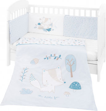 Kikka Boo Σετ Κούνιας Little Fox Λευκό 2τμχ