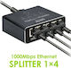 Green Lyca GL69694 Unmanaged L2 Switch με 4 Θύρες Gigabit (1Gbps) Ethernet