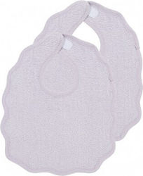 Meyco Lätzchen aus 100% Baumwolle mit Bügelverschluss und Schlaufe Soft Lavender 2Stück Meyco Lätzchen aus 100% Baumwolle mit Bügelverschluss und Schlaufe Soft Lavender 2Stück
