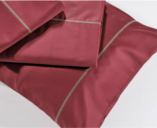 Down Town Home Bettwäsche-Set Einzel 175x255cm. S250/9 9 Red 3Stück
