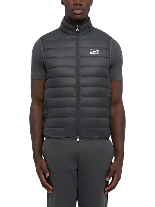 Sleeveless Winter Jacket Puffer Charcoal