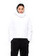 Women's Lifestyle Jacket for Winter with Hood White