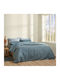 Cannon Sheet Set with 2 Pillowcases Super-Double with Elastic 160x200+33cm. Fresh N.atlantic 3pcs