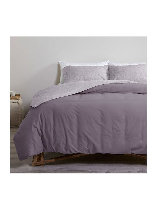 Cannon Sheet Set with 2 Pillowcases Super-Double with Elastic 160x200+33cm. Fresh Grey Ridge 3pcs