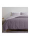 Cannon Sheet Set with 2 Pillowcases Super-Double with Elastic 160x200+33cm. Fresh Grey Ridge 3pcs