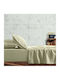 Cannon Sheet Set with 2 Pillowcases Super-Double with Elastic 160x200+35cm. Sage Green 3pcs