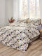 Peiraiki Patraiki Set Cearșafuri cu Elastic 160x200+35cm. Omega Glow Grey 4buc