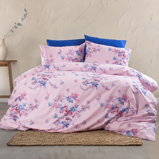 Palatex Smash Bettlaken Set mit 2 Kopfkissenbezügen Super-Doppel 160x240cm Joy Rosa (3 Stück)