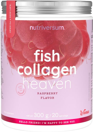Nutriversum Fish Collagen Heaven με Βιταμίνη C και Υαλουρονικό Οξύ 300gr Mango
