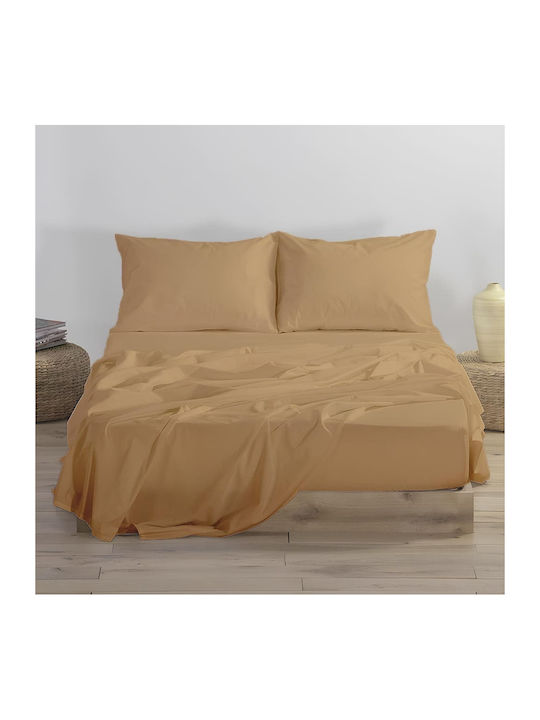 Ariete Sheet Sets Queen 240x260cm. Beige Gold 2pcs