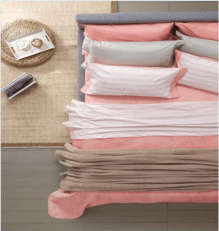 Amo La Casa Σετ Διπλό 3τμχ 150x290εκ. με Λάστιχο Percale Amo La Casa Σετ Διπλό 3τμχ 150x290εκ. με Λάστιχο Percale