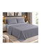 Flamingo Sheet Set with 2 Pillowcases Super-Double 240x260cm. Rainbow Grey-ice Grey 3pcs