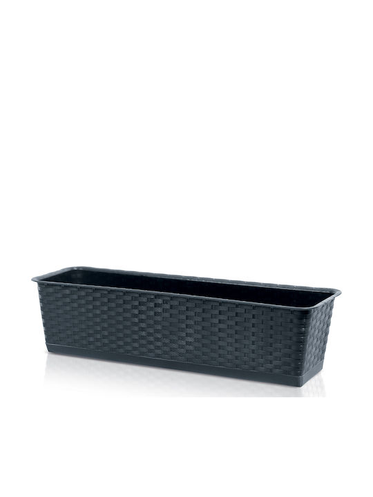 Prosperplast Ratolla Κασπώ Πλαστικό Γκρι 68.5x17.3x15εκ. 2τμχ