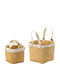 Artekko Plant Pot Concrete Beige 16x16x14cm 2pcs