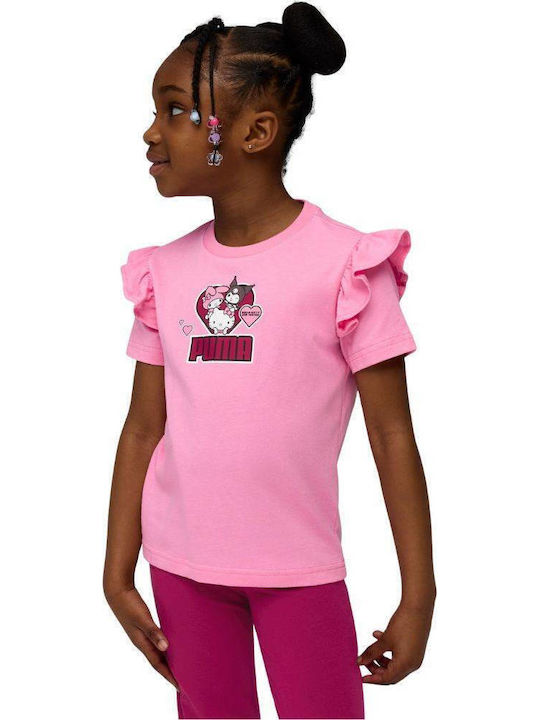 PUMA Παιδικό T-shirt Pink Hello Kitty & Friends