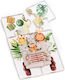 Bombonieră de Botez cu Puzzle Junglă din Plexiglas 25buc