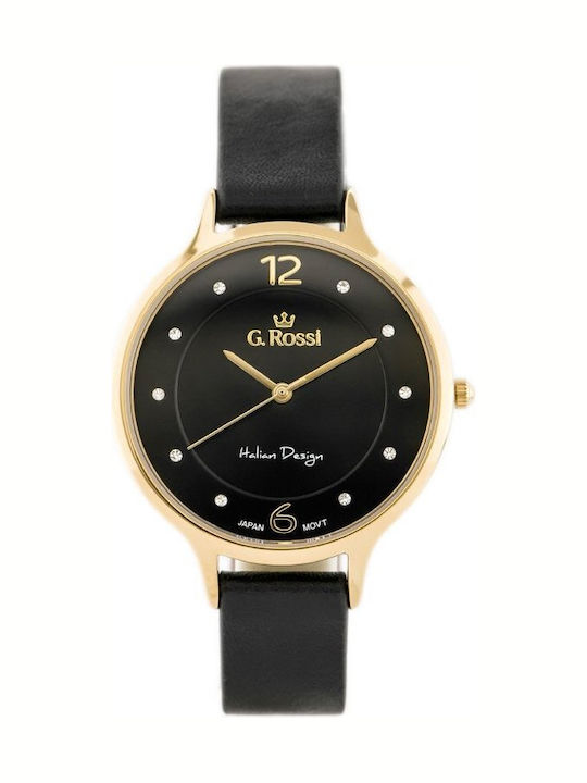 G.Rossi Women's Watch with Gold Leather Strap