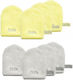 Glov Water-only Skin Makeup Removal Facial Cleansing Glove Set Baby Banana 4pcs + Silver Stone 4pcs