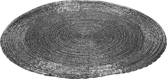 JK Home Decoration Platzdeckchen Rund Kunststoff Gray 35cm 1Stück JK Home Decoration Platzdeckchen Rund Kunststoff Gray 35cm 1Stück