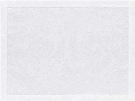 Le Jacquard Francais Fabric Placemat White 50x38cm