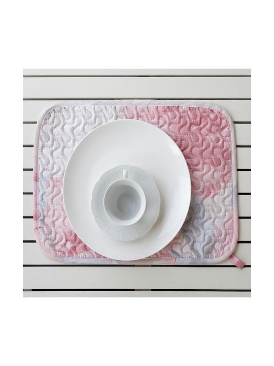 Melinen Valencia Platzdeckchen Stoff Pink 45x31cm 1Stück