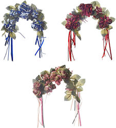 JK Home Decoration Διακοσμητικό Λουλούδι για DIY Κατασκευές Μπλε 12τμχ