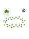 Decorative Garland Maple Green 220cm GloboStar
