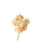 Artificial Decorative Branch Rose Yellow 13cm 12pcs JK Home Decoration