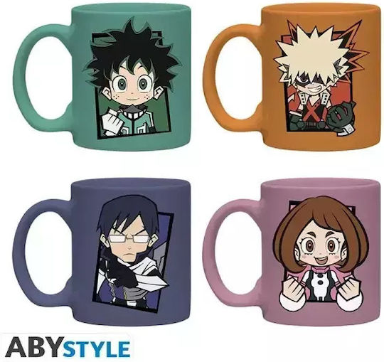 GB eye My Hero Academia - Chibi Κούπα Κεραμική Πολύχρωμη 110ml 4τμχ