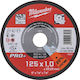 Milwaukee Pro+ Cutting Disc Metal Hole Diameter 125mm 50pcs