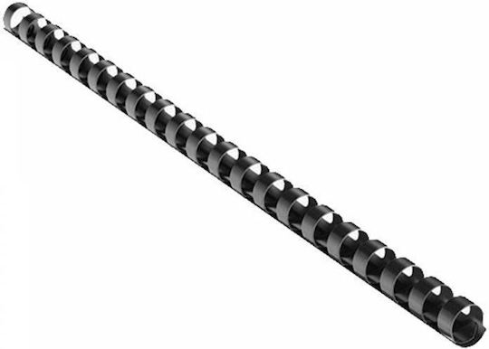 Opus Bookbinding Plastic Spine / Spiral 22mm Μαύρο 100τμχ