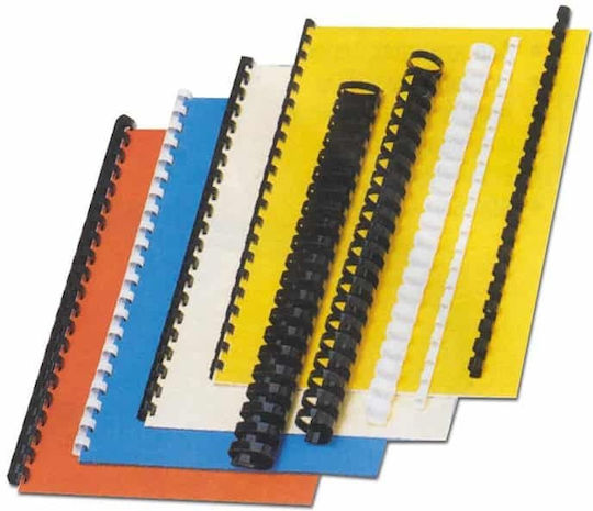 DSB Kunststoff-Rücken / Spirale Buchbinden 22mm Plastikspirale Weiß 22mm 50Stück