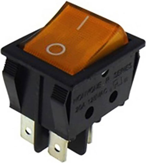 On-Off switch Rocker with Lighting Orange 1pcs