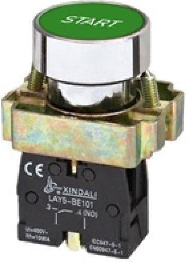 On-Off switch Pushbutton with Lighting Green 1pcs