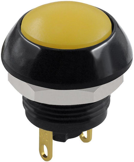 Push On Στρογγυλο Φ12 Kitρινο Compact Pa12-11dbυ Nn-1 Hno Τεμάχια:10 Διακόπτης Μπουτόν Κίτρινο 10τμχ