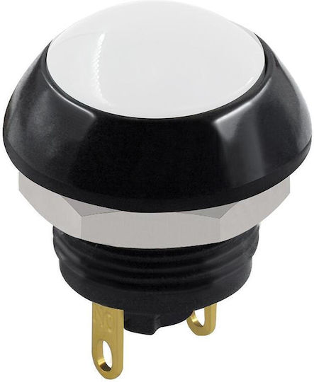 Pushbutton Push On Round Φ12 White Compact Pa12-11dbw Nn-1 Hno Pieces 10 01.087.0103