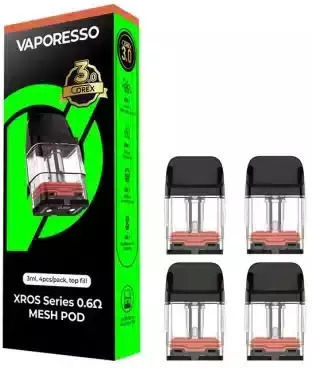 Vaporesso Xros Corex 3 Резервни Pod 4 Броя 3ml с Импенданс 0.6ohm