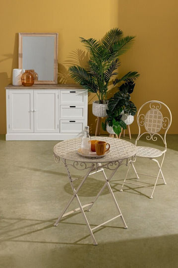 Outdoor Chairs Emily Without-armrests Antique Cream 2 Pieces 40x40x94cm Outdoor Chairs Emily Without-armrests Antique Cream 2 Pieces 40x40x94cm